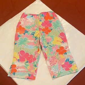 Lilly Pulitzer kids Pink and Yellow Floral Pants